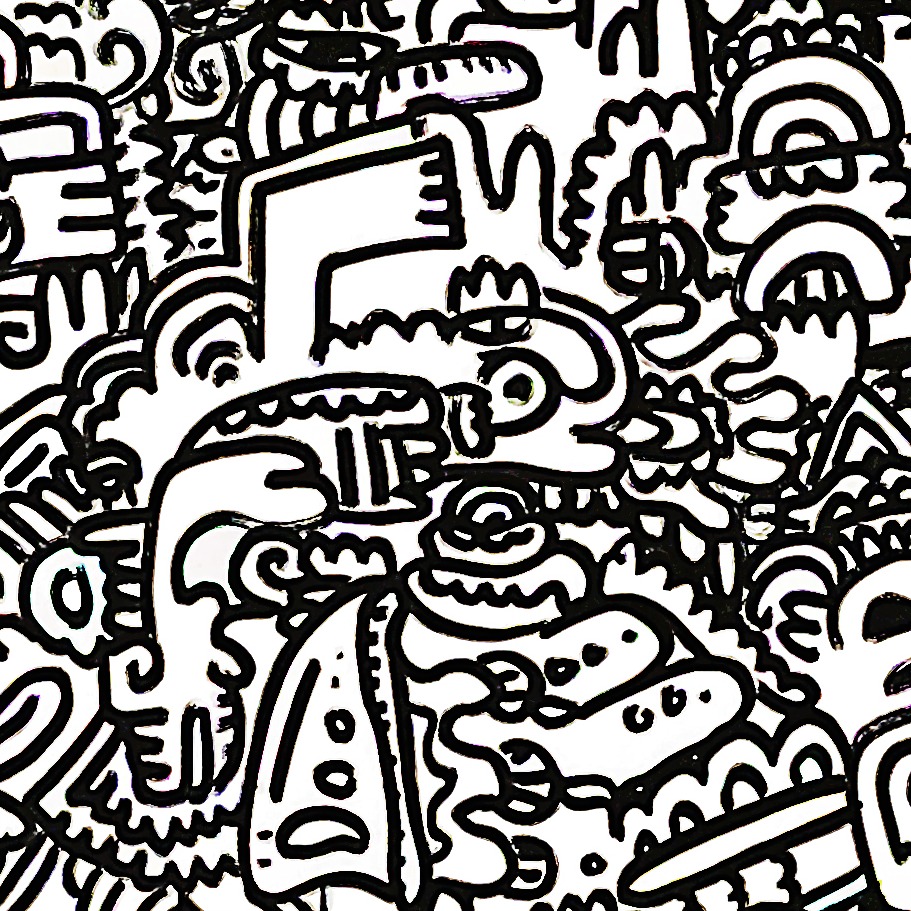 Oeuvres Excerpts Telegram/9 Lumieresr, painting artwork by Space Raphaël
