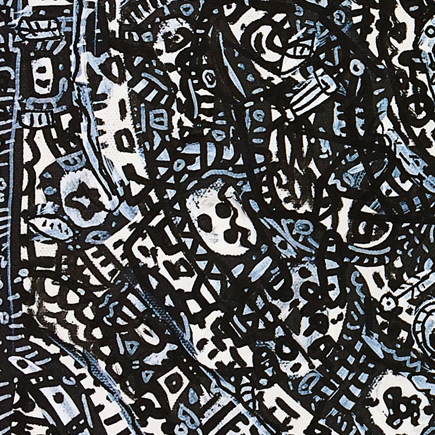 Oeuvres Excerpts Telegram/aquarius, painting artwork by Space Raphaël