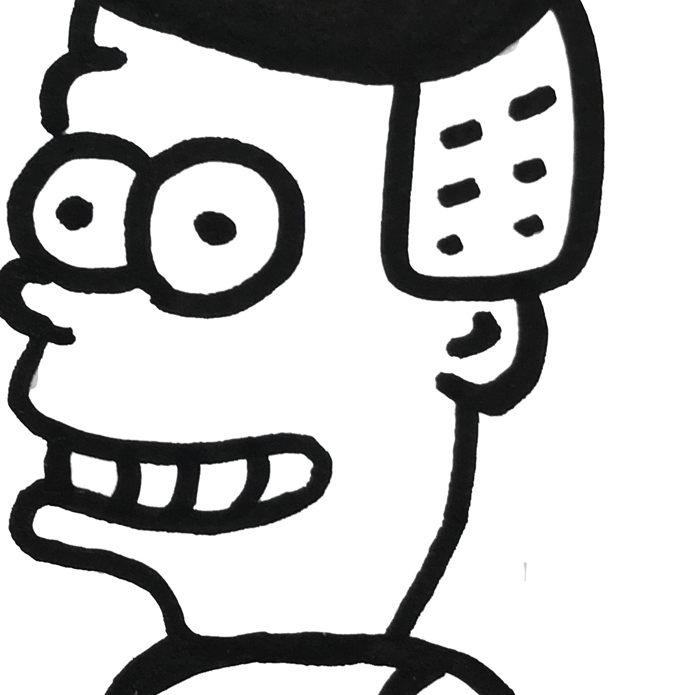 Oeuvres Excerpts Telegram/bart, painting artwork by Space Raphaël