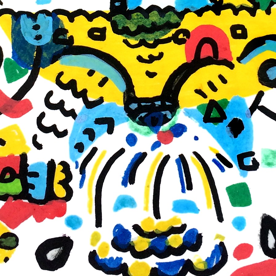 Oeuvres Excerpts Telegram/ce Pays, painting artwork by Space Raphaël