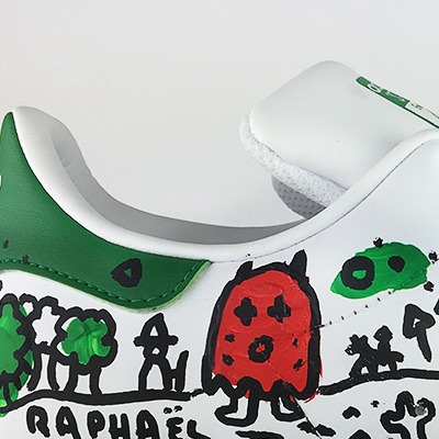 Oeuvres Excerpts Telegram/chaussure 1 Face 2, painting artwork by Space Raphaël