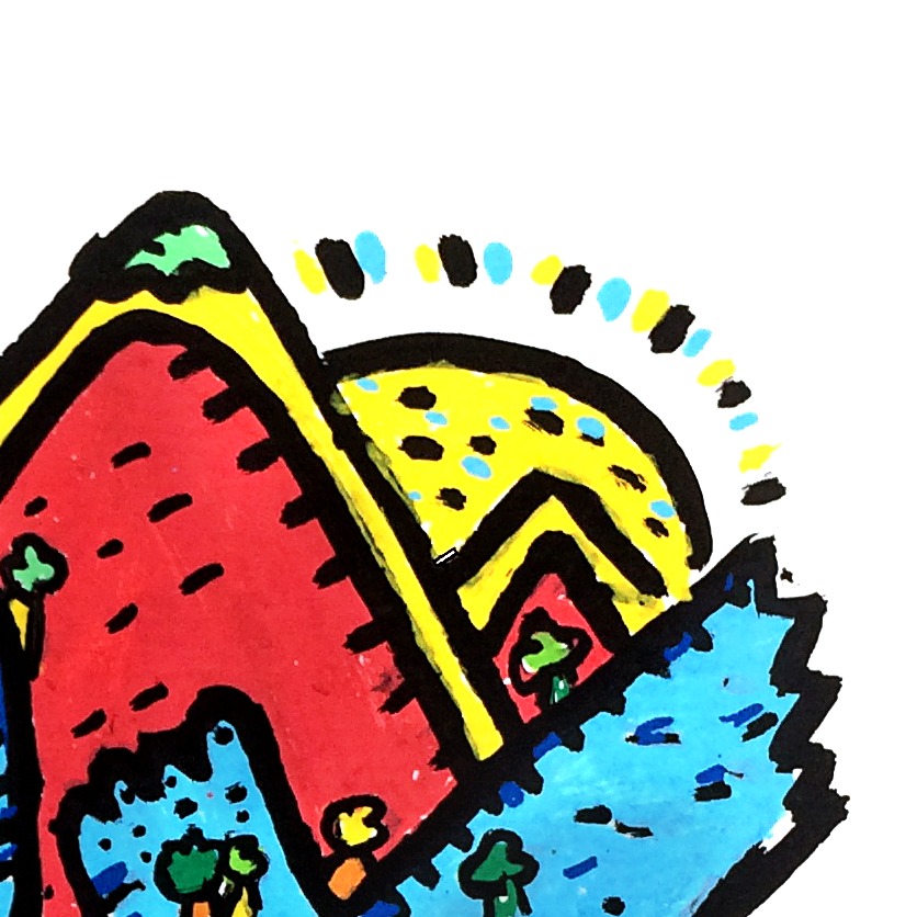Oeuvres Excerpts Telegram/chemin A Travers Jungle, painting artwork by Space Raphaël