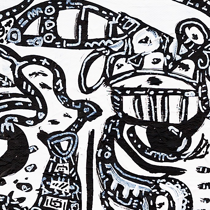 Oeuvres Excerpts Telegram/come Along With Me, painting artwork by Space Raphaël