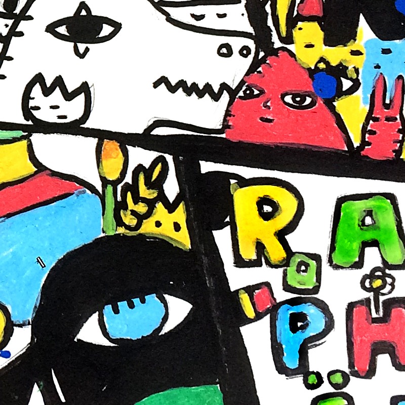 Oeuvres Excerpts Telegram/cover Raphael Fa, painting artwork by Space Raphaël