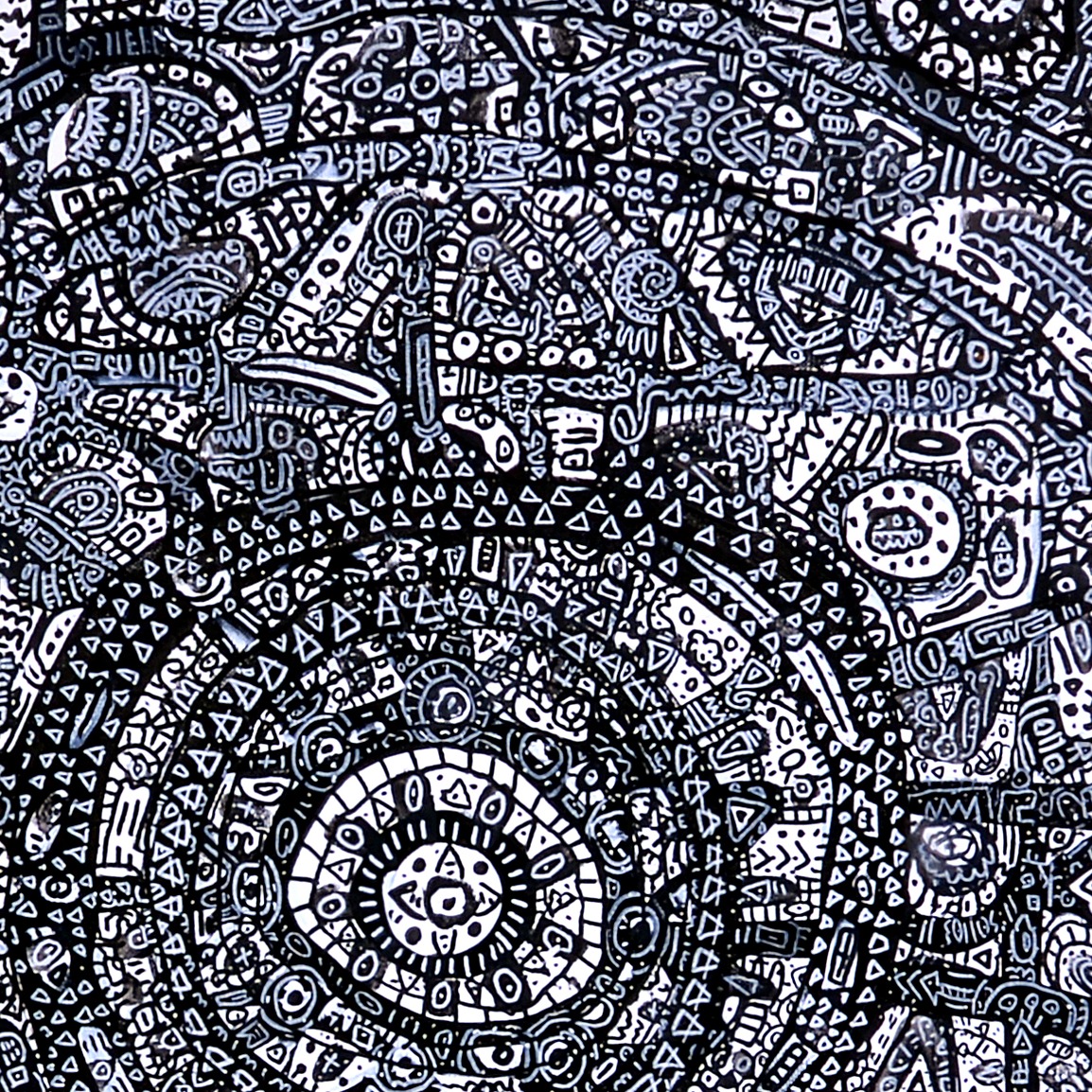 Oeuvres Excerpts Telegram/cycle Initial, painting artwork by Space Raphaël