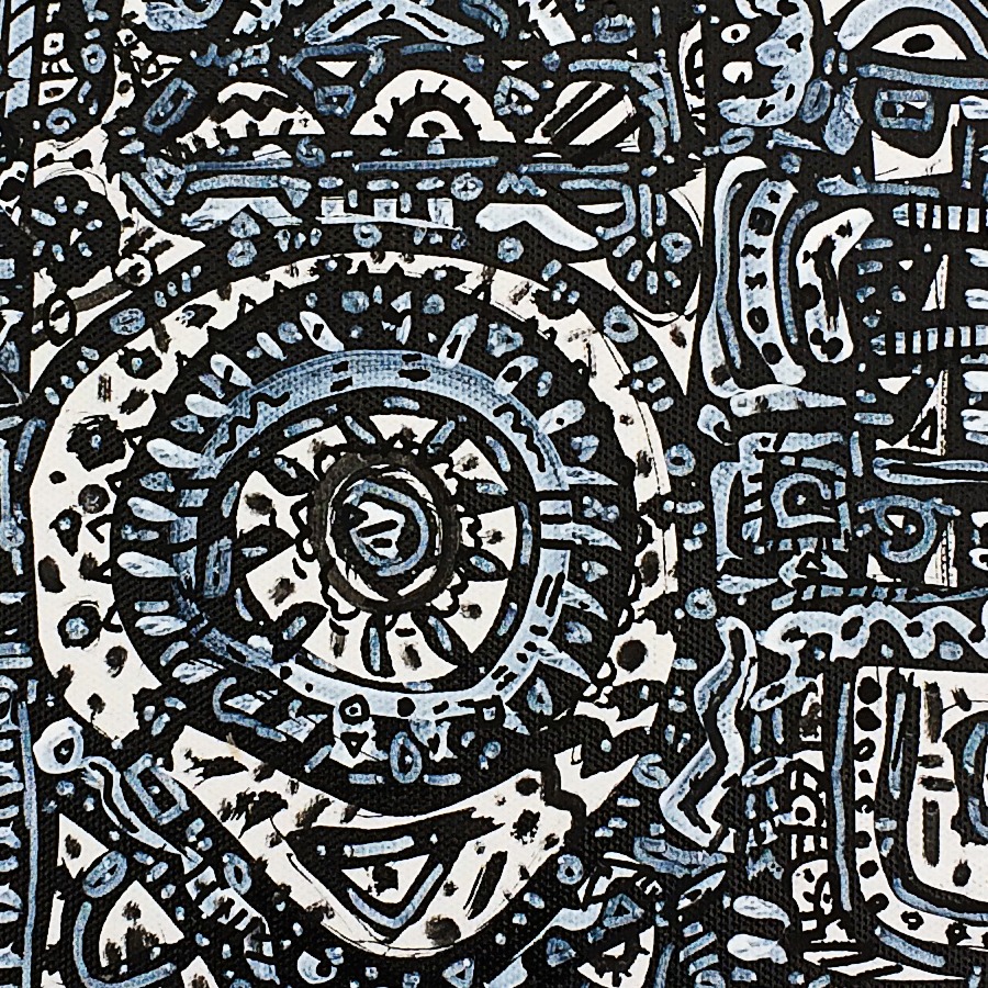 Oeuvres Excerpts Telegram/dame Du Lac, painting artwork by Space Raphaël