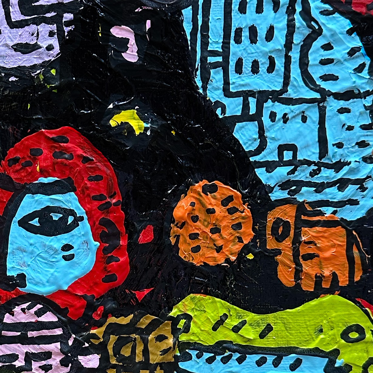 Oeuvres Excerpts Telegram/eagle Eyes, painting artwork by Space Raphaël