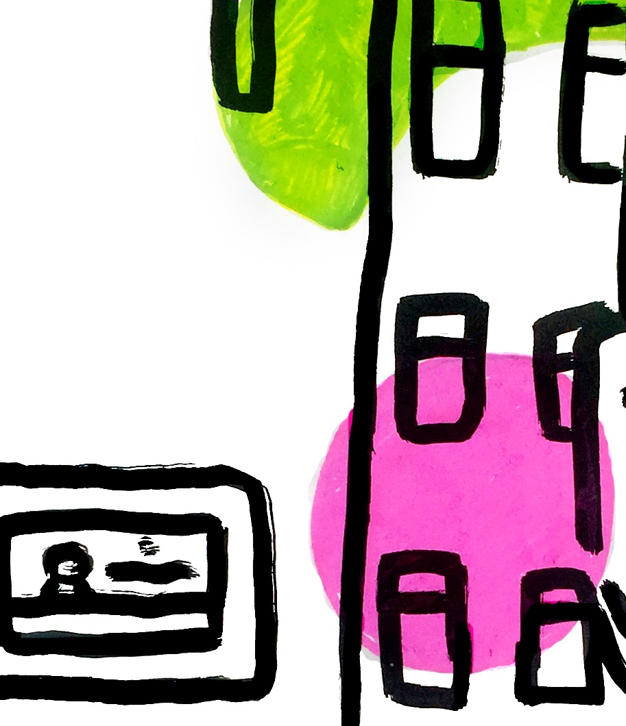Oeuvres Excerpts Telegram/edward, painting artwork by Space Raphaël