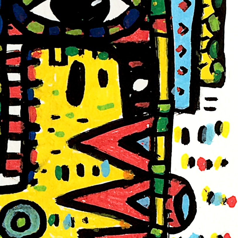 Oeuvres Excerpts Telegram/eno, painting artwork by Space Raphaël