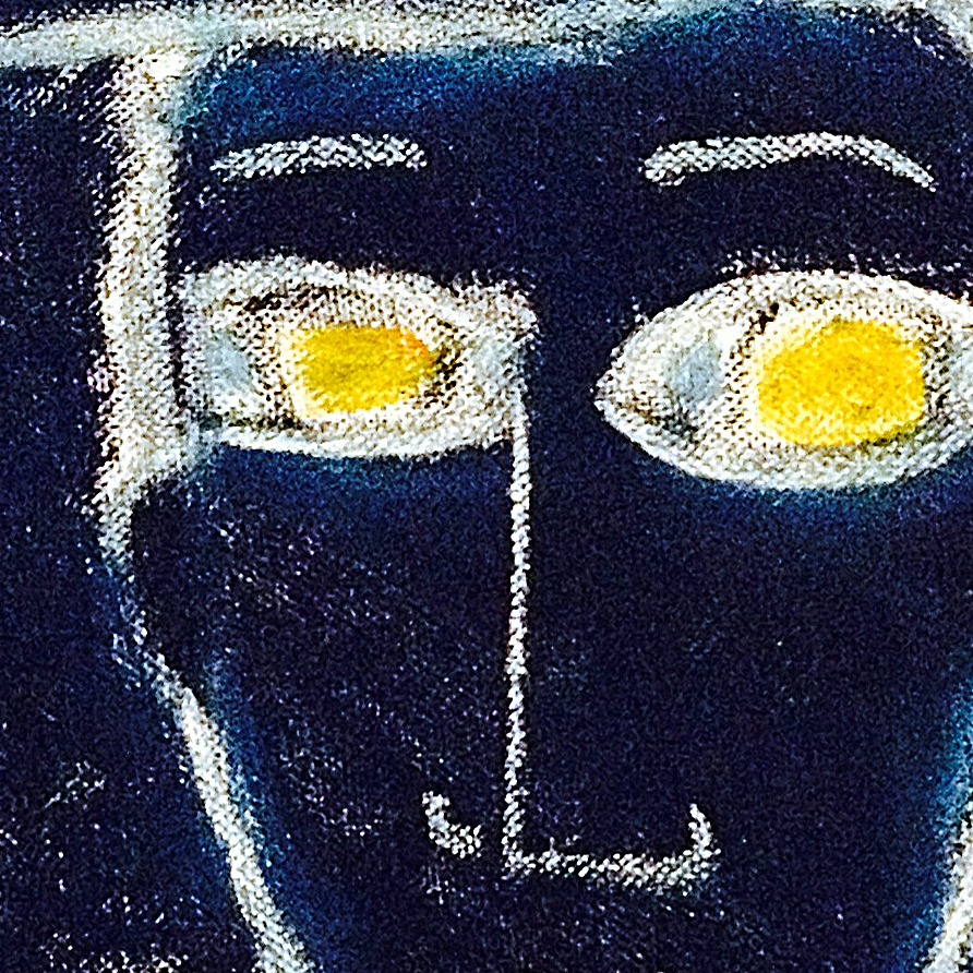Oeuvres Excerpts Telegram/face And Eyes, painting artwork by Space Raphaël