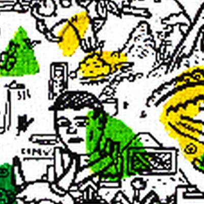 Oeuvres Excerpts Telegram/fleurs De Cerisier D3, painting artwork by Space Raphaël