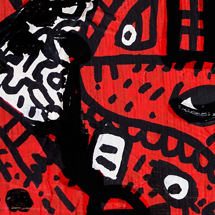 Oeuvres Excerpts Telegram/gangsta Boogie, painting artwork by Space Raphaël