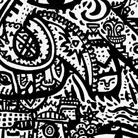 Oeuvres Excerpts Telegram/going Forward, painting artwork by Space Raphaël