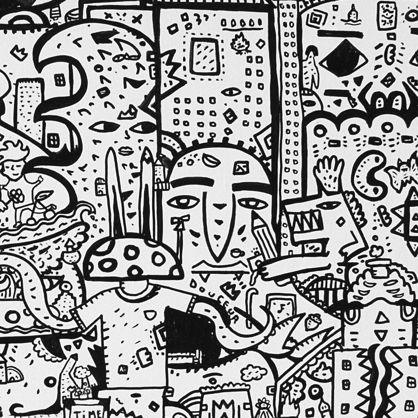 Oeuvres Excerpts Telegram/imaginarium, painting artwork by Space Raphaël