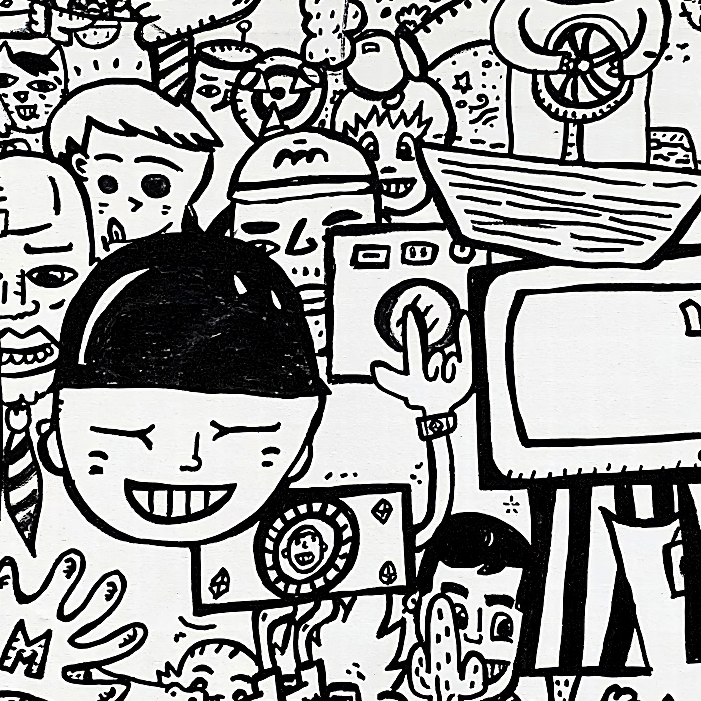 Oeuvres Excerpts Telegram/joeystarr Temporaire Exten, painting artwork by Space Raphaël