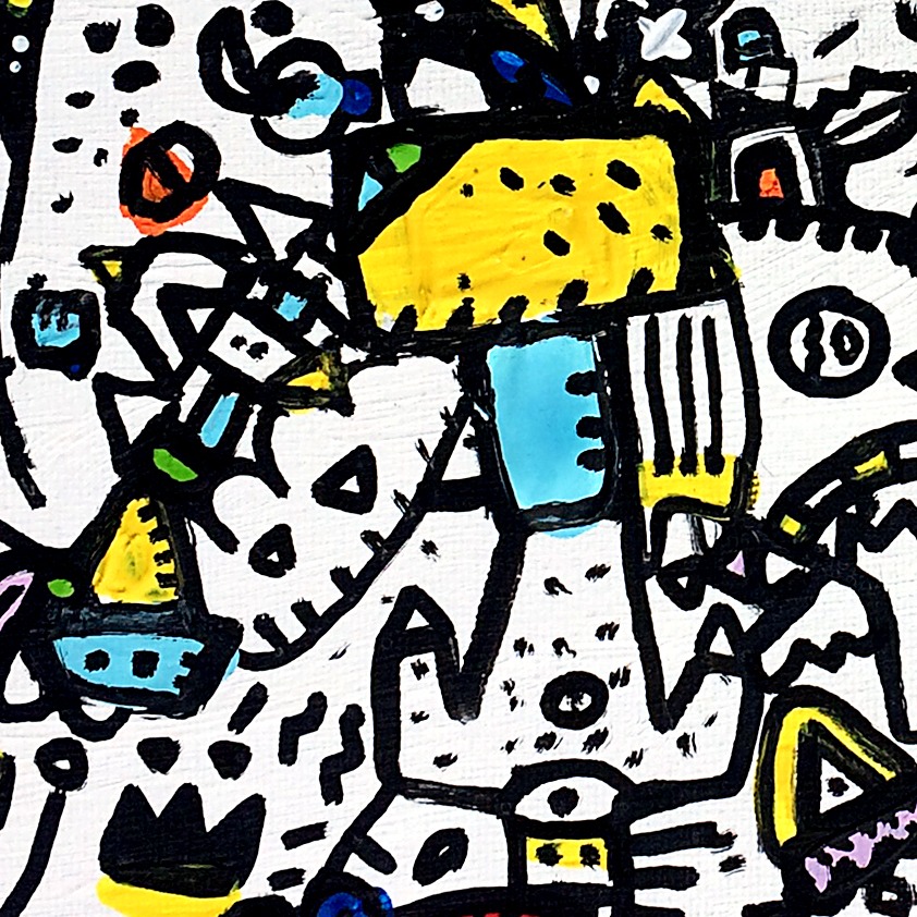 Oeuvres Excerpts Telegram/l Enfant Soleil, painting artwork by Space Raphaël