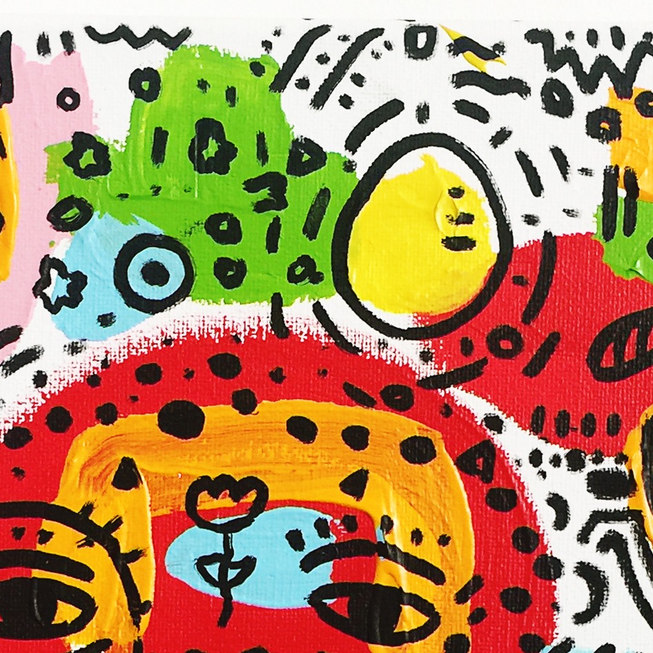 Oeuvres Excerpts Telegram/l Homme Aux Cent Visions, painting artwork by Space Raphaël