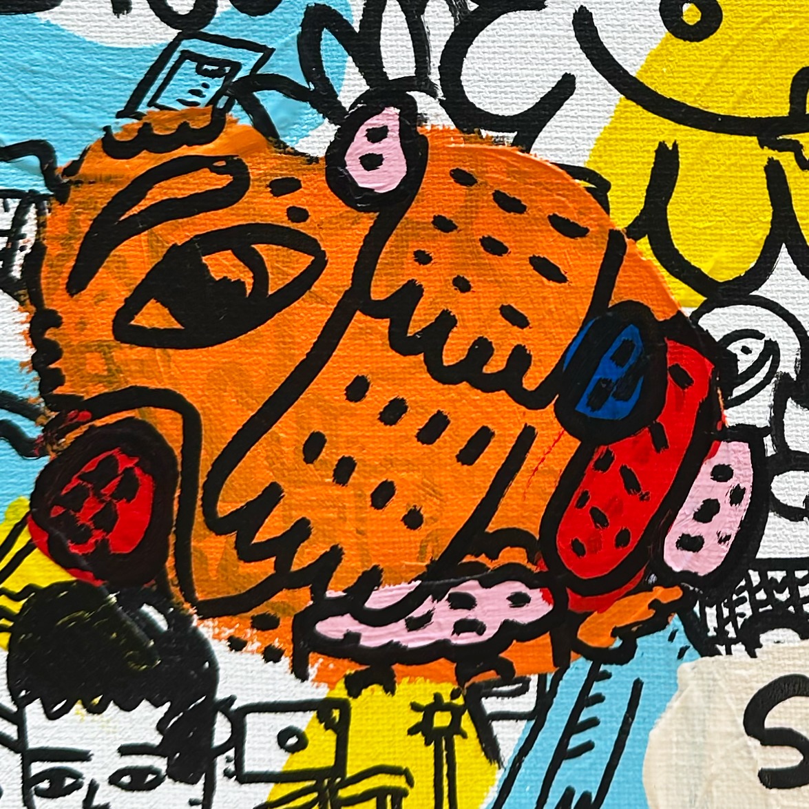 Oeuvres Excerpts Telegram/la Reflexion, painting artwork by Space Raphaël