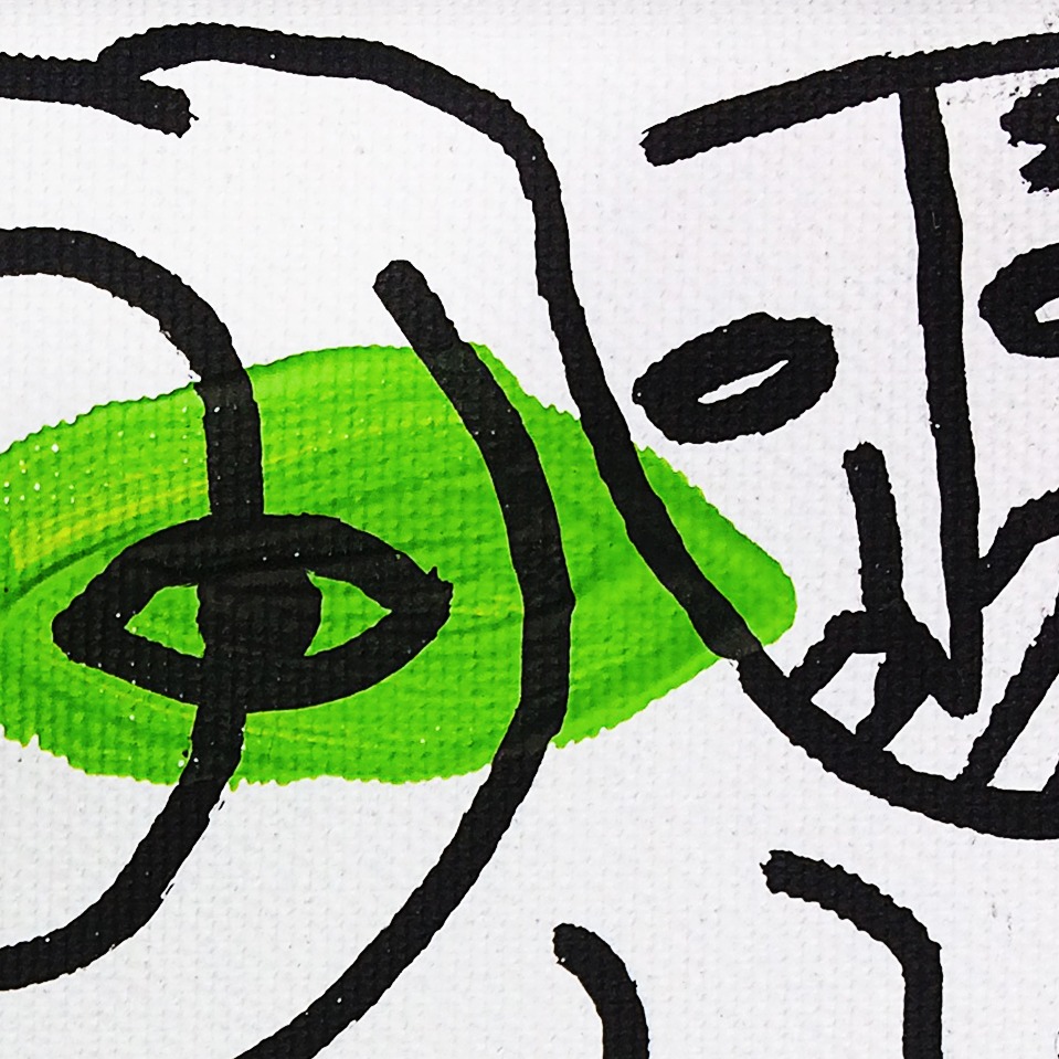 Oeuvres Excerpts Telegram/la, painting artwork by Space Raphaël