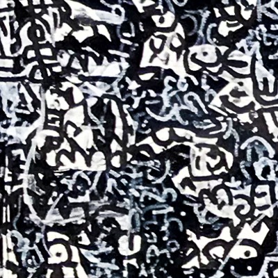 Oeuvres Excerpts Telegram/la Marche Des Sultans, painting artwork by Space Raphaël