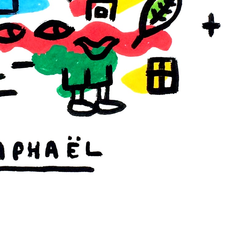 Oeuvres Excerpts Telegram/la Plus Lointaine Etoile, painting artwork by Space Raphaël