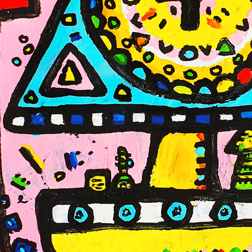 Oeuvres Excerpts Telegram/la Quete, painting artwork by Space Raphaël
