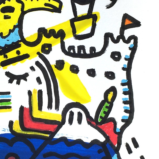 Oeuvres Excerpts Telegram/la Saison Des Brumes, painting artwork by Space Raphaël