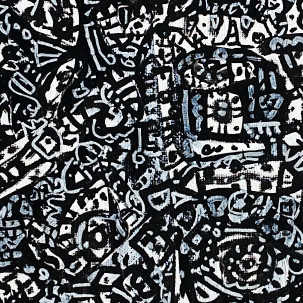 Oeuvres Excerpts Telegram/la Source Blanche, painting artwork by Space Raphaël