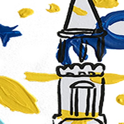 Oeuvres Excerpts Telegram/la Tour, painting artwork by Space Raphaël