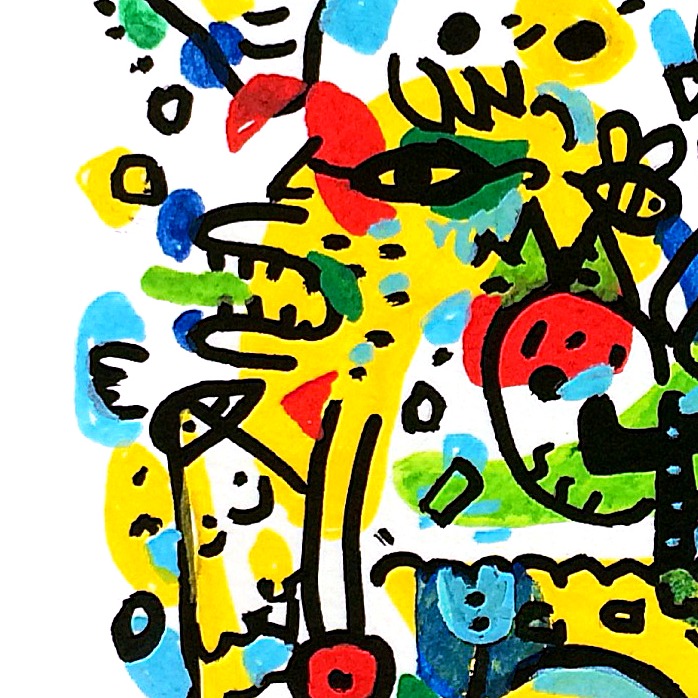 Oeuvres Excerpts Telegram/le Parc, painting artwork by Space Raphaël