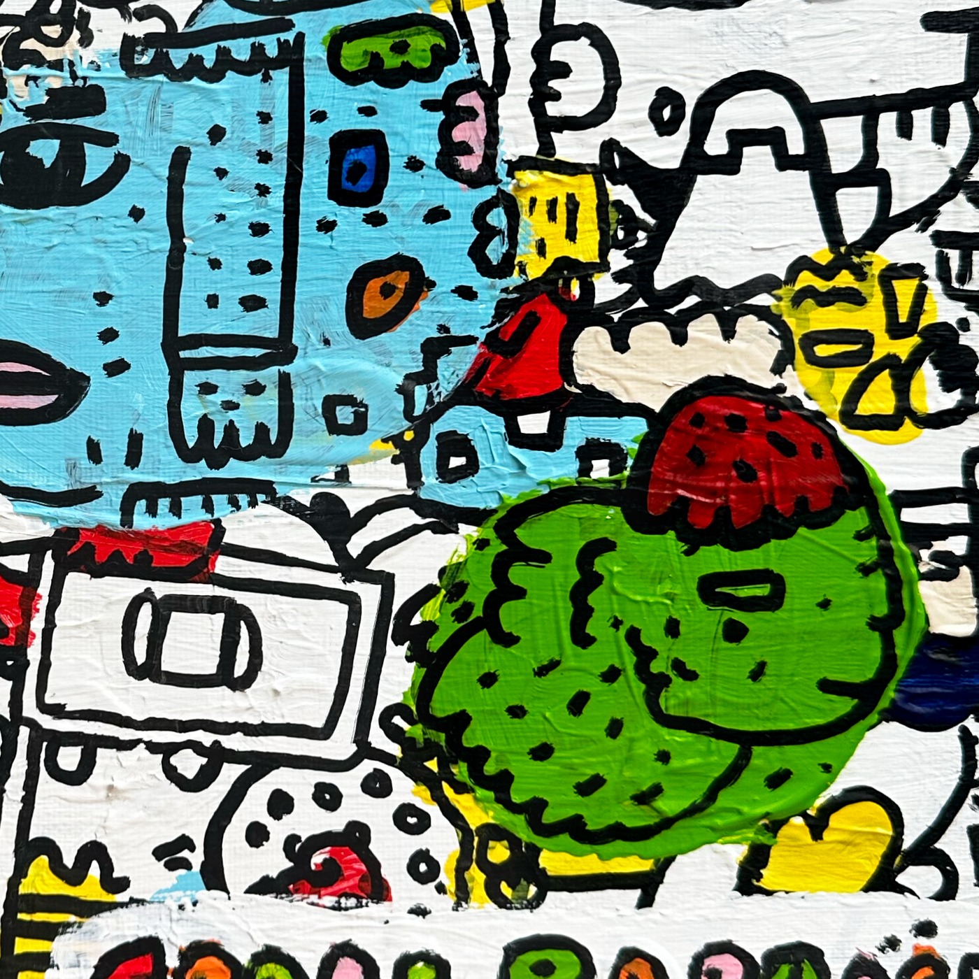 Oeuvres Excerpts Telegram/le Paysage, painting artwork by Space Raphaël