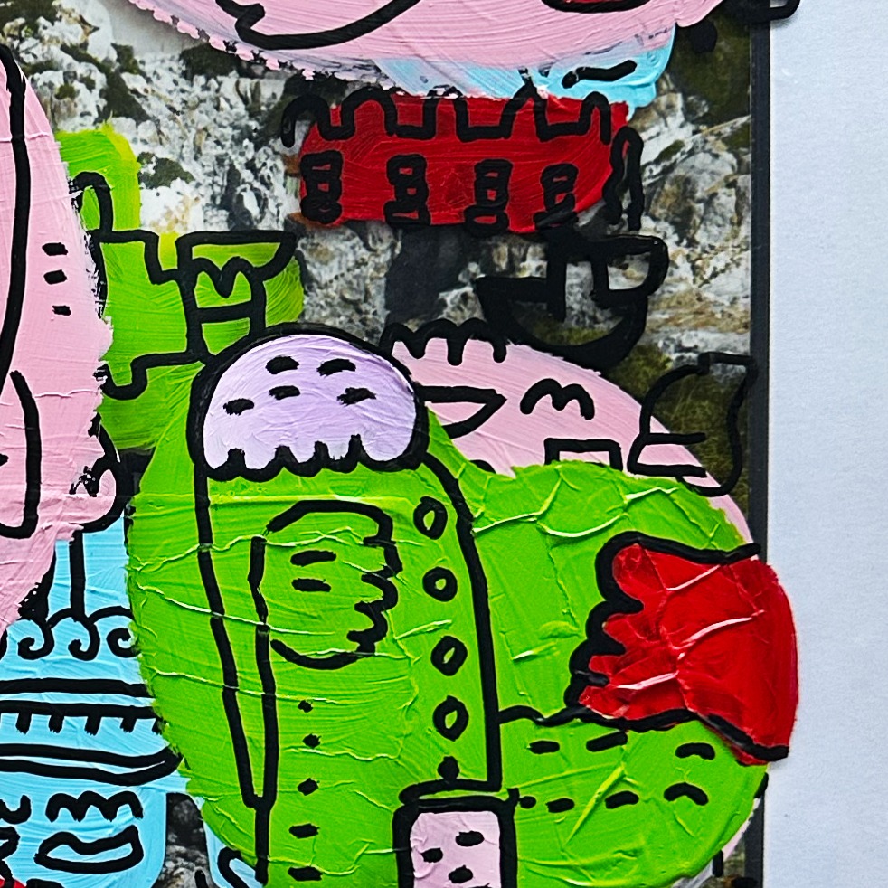 Oeuvres Excerpts Telegram/les Fumees, painting artwork by Space Raphaël