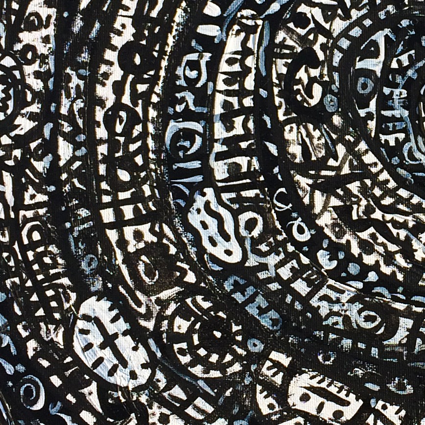 Oeuvres Excerpts Telegram/les Fils Du Vent, painting artwork by Space Raphaël
