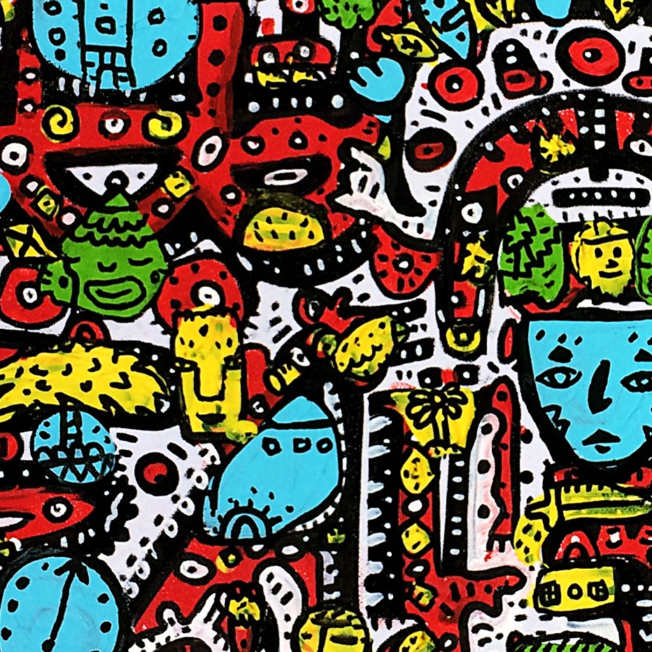Oeuvres Excerpts Telegram/les Gloires Du Soleil, painting artwork by Space Raphaël