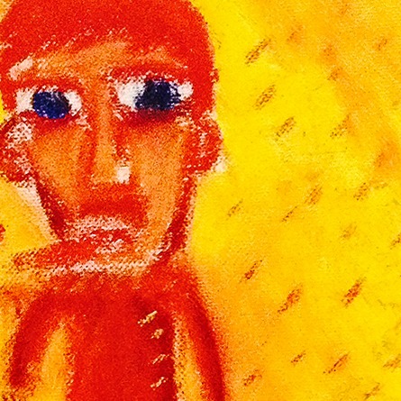 Oeuvres Excerpts Telegram/lhomme Au Cigare Net, painting artwork by Space Raphaël