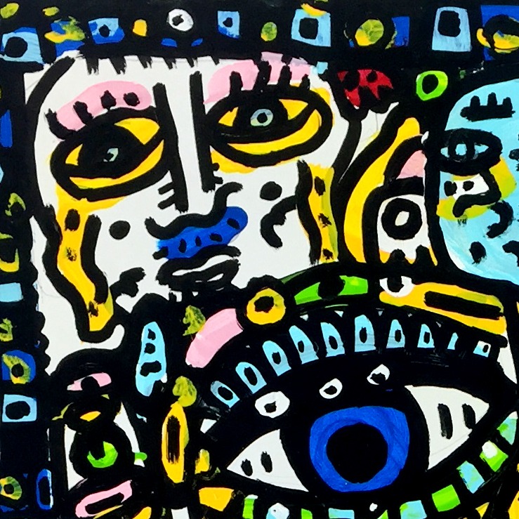 Oeuvres Excerpts Telegram/mensonge Divin, painting artwork by Space Raphaël