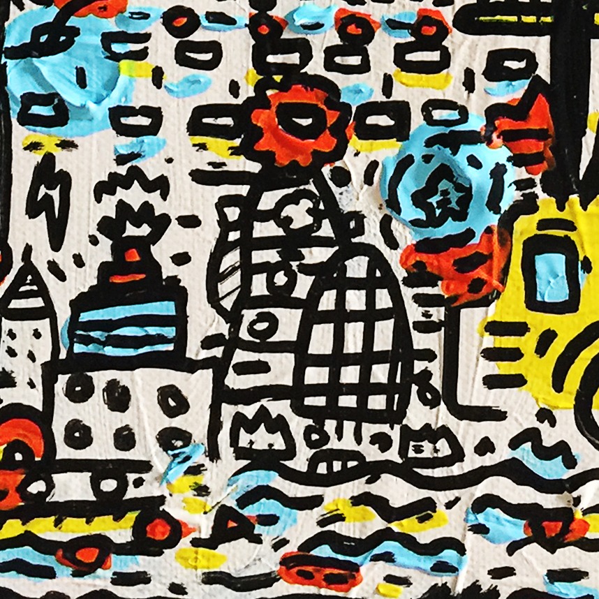 Oeuvres Excerpts Telegram/midnight City, painting artwork by Space Raphaël