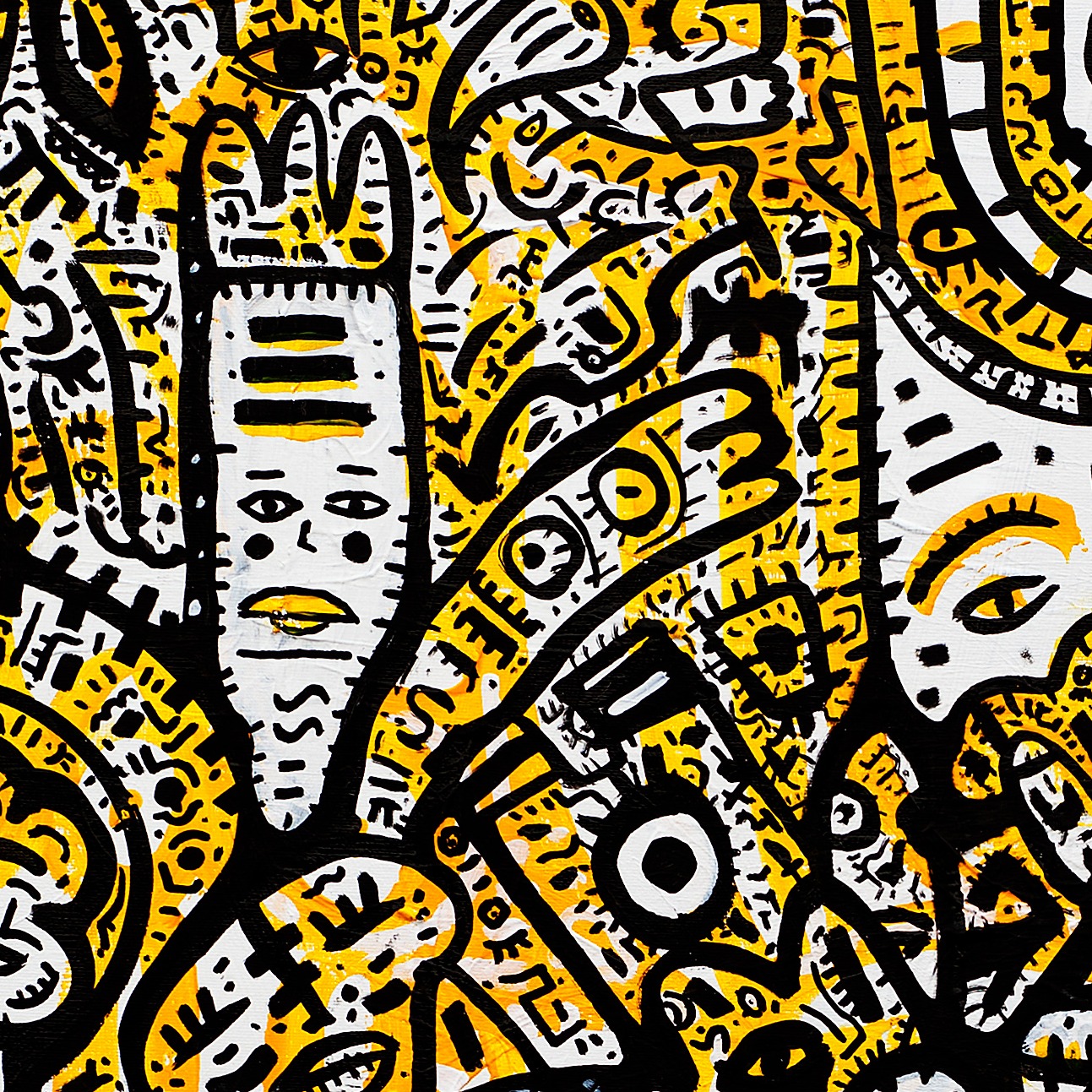 Oeuvres Excerpts Telegram/my World, painting artwork by Space Raphaël