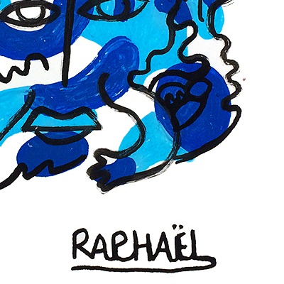 Oeuvres Excerpts Telegram/new Sea W2, painting artwork by Space Raphaël