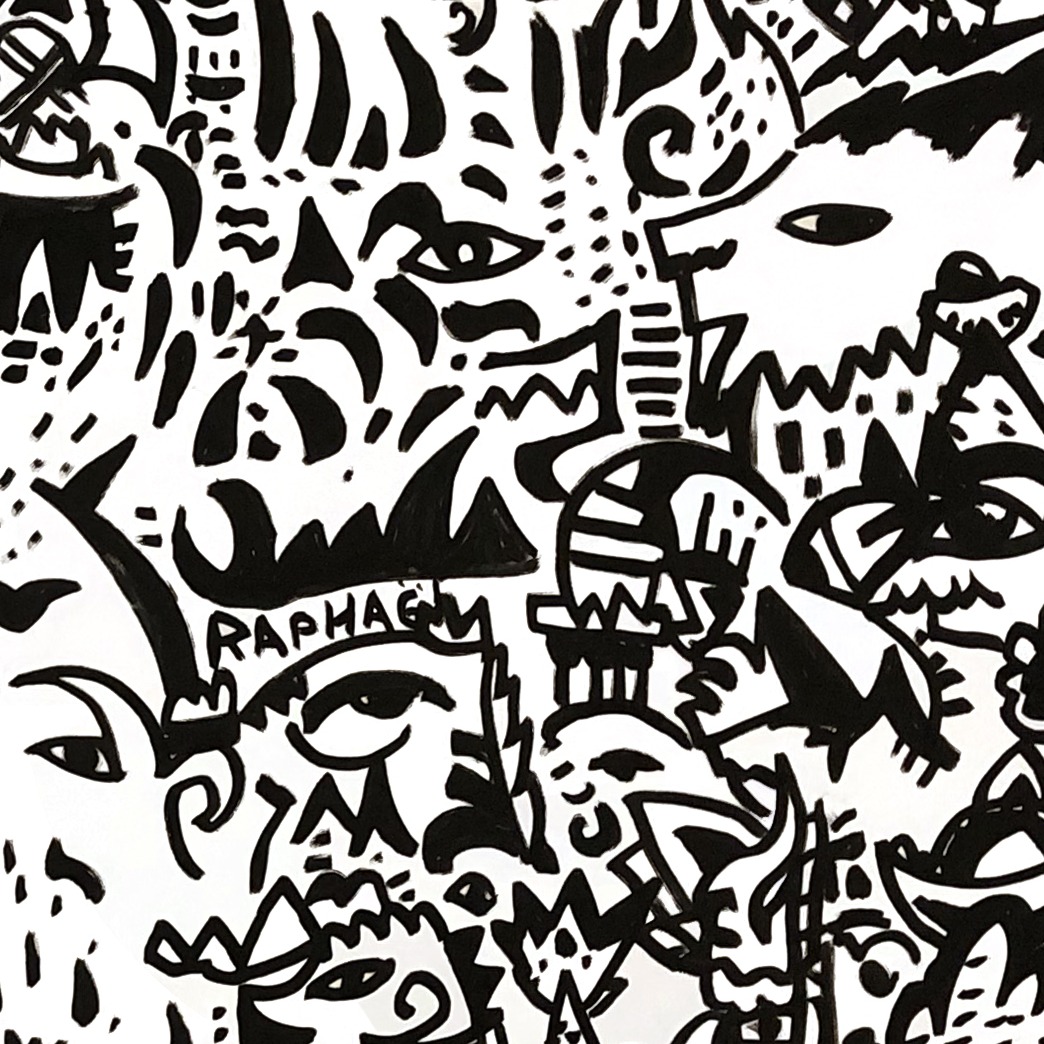 Oeuvres Excerpts Telegram/new Life, painting artwork by Space Raphaël