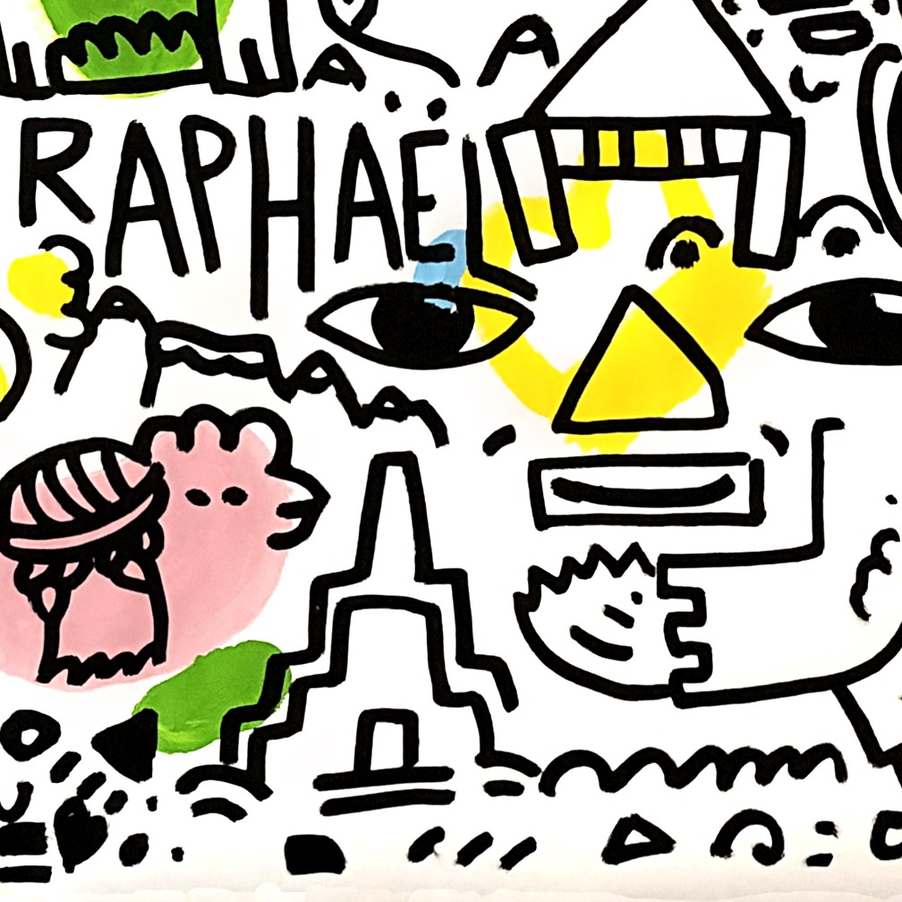 Oeuvres Excerpts Telegram/nonnonba, painting artwork by Space Raphaël