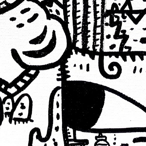 Oeuvres Excerpts Telegram/nouveau Monde Extrait 3, painting artwork by Space Raphaël