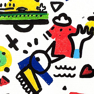 Oeuvres Excerpts Telegram/oregon Jaune W2, painting artwork by Space Raphaël