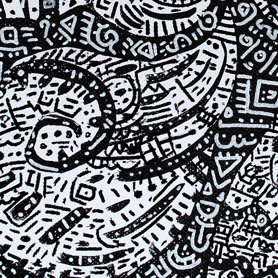 Oeuvres Excerpts Telegram/peinture Pour Moi Meme, painting artwork by Space Raphaël