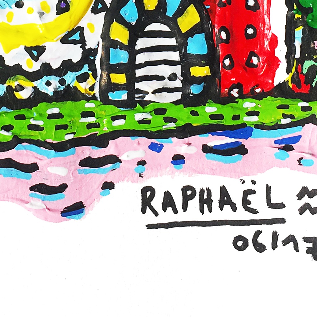 Oeuvres Excerpts Telegram/pyramid City, painting artwork by Space Raphaël