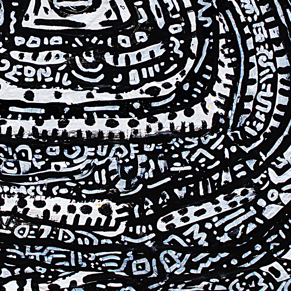 Oeuvres Excerpts Telegram/pyramide, painting artwork by Space Raphaël
