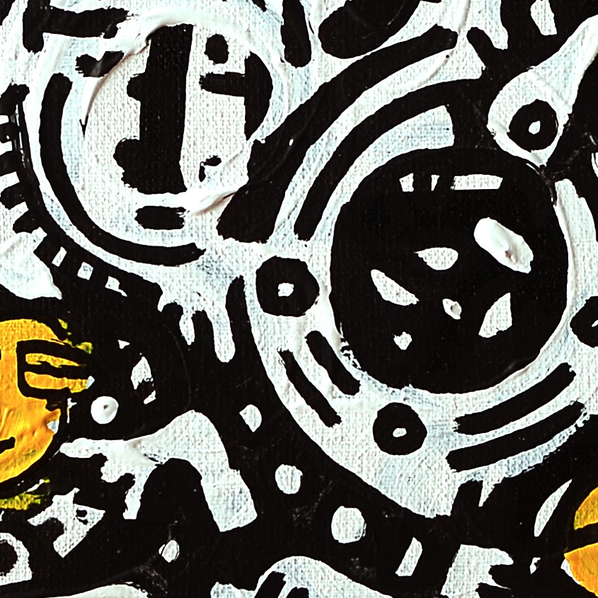 Oeuvres Excerpts Telegram/runendthe3birds, painting artwork by Space Raphaël
