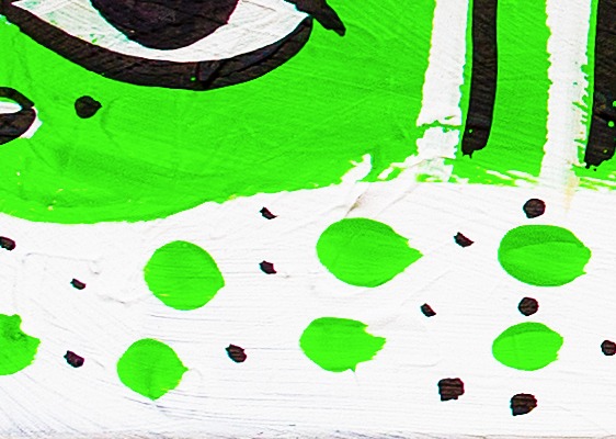 Oeuvres Excerpts Telegram/snake, painting artwork by Space Raphaël