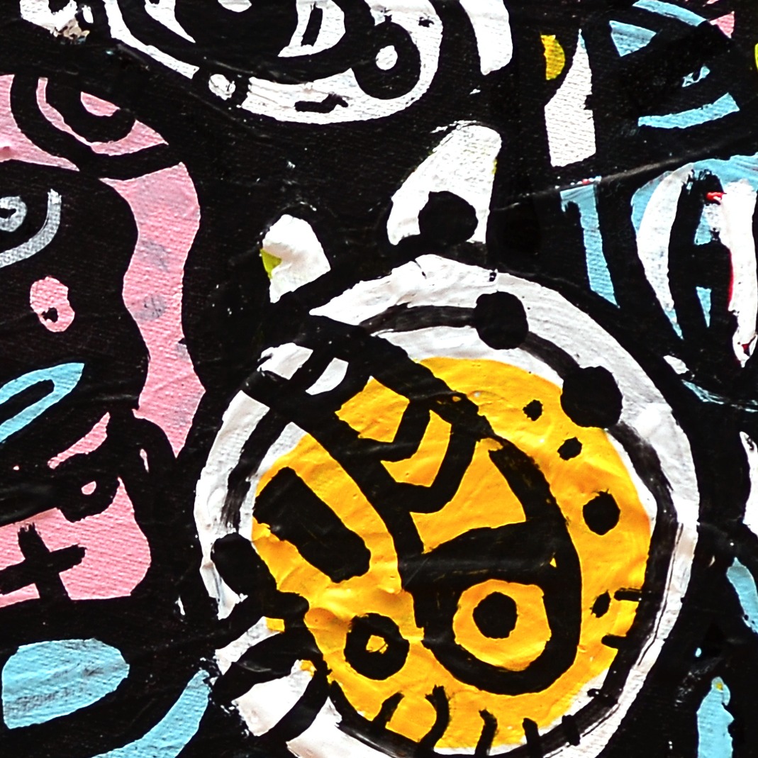 Oeuvres Excerpts Telegram/spotlight, painting artwork by Space Raphaël
