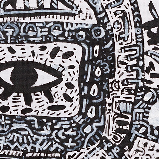Oeuvres Excerpts Telegram/television Rules The Nation, painting artwork by Space Raphaël